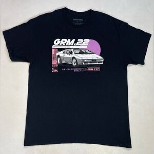 Grim Days Car Graphic T-shirt Men Large Black Short Sleeve